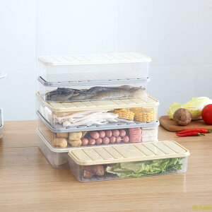 廚房方形冰箱保鮮盒家用塑料食物密封冷凍餃子蔬菜盒食品收納盒