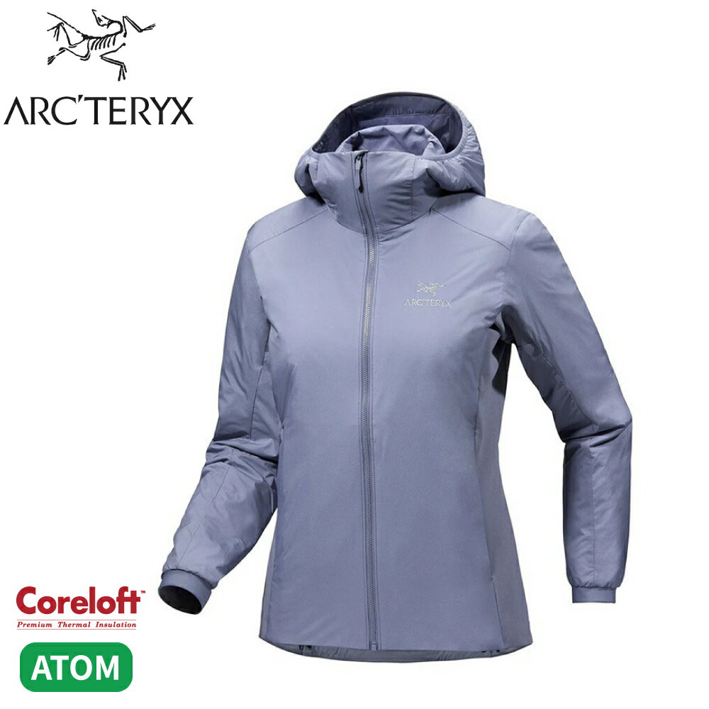 【ARC'TERYX 始祖鳥 女 Atom化纖外套《雲層藍》】X000006780/登山/保暖外套/連帽外套