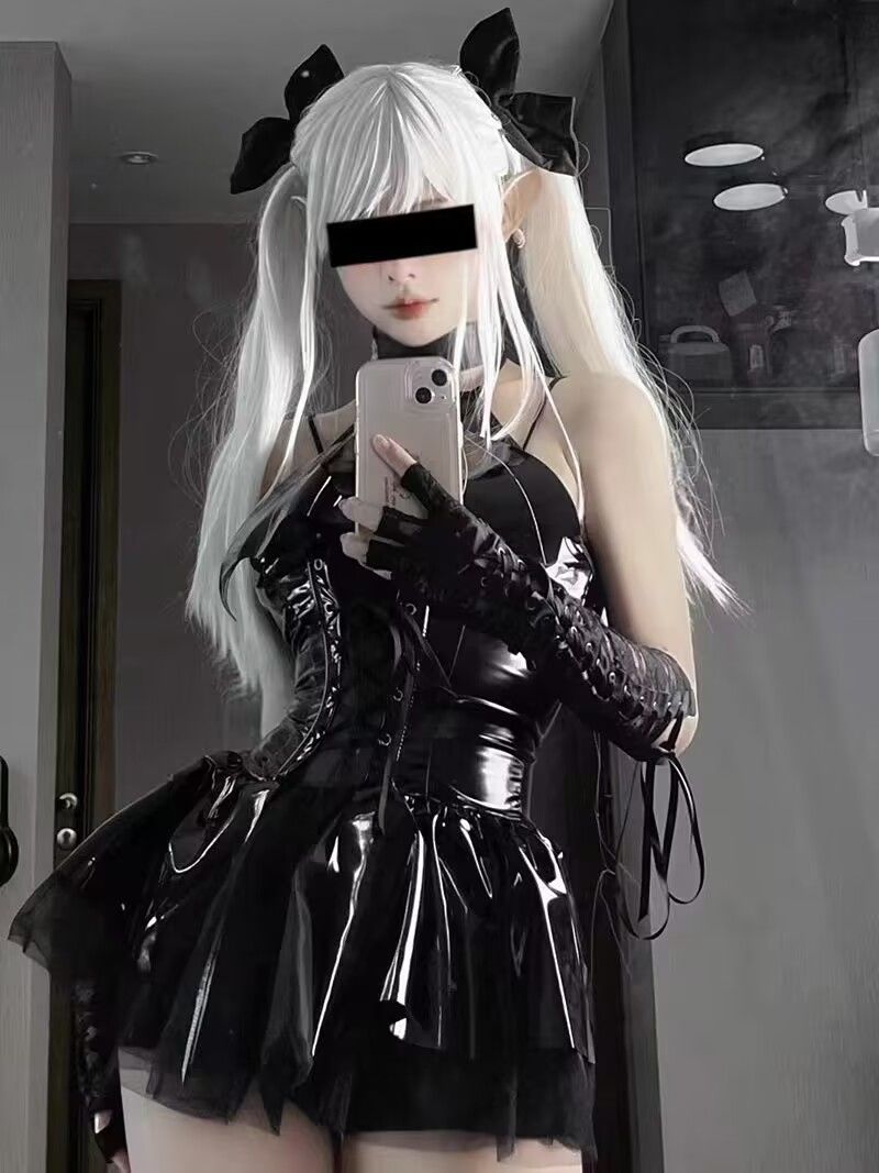 【台灣公司 可開發票】COS日系二次元cos魔女cosplay服裝女小惡魔透視短裙純欲辣妹制服 2