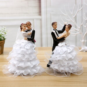 新婚禮人物樹脂工藝品西式婚禮蛋糕裝飾小娃娃婚禮