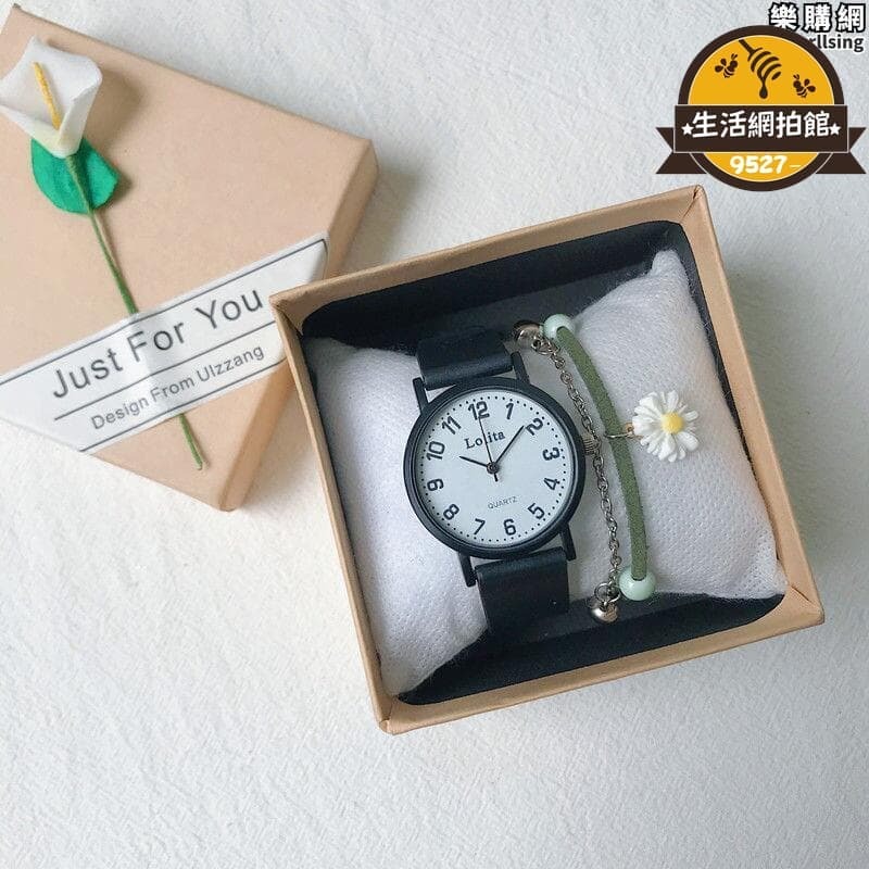 【滿額免運+3%點數回饋】【高品質】手錶女學生考試機械靜音女生專用女款簡約黑色計時防水學霸公務員