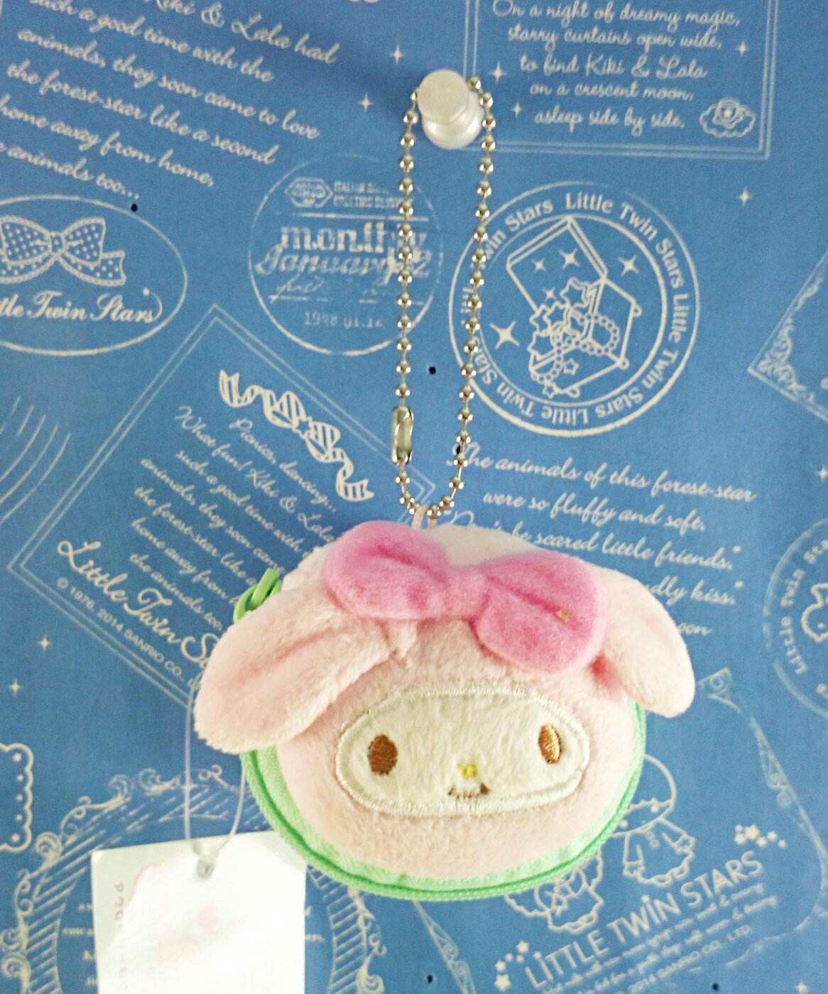 【震撼精品百貨】My Melody 美樂蒂 造型錢包 圓形+鎖圈 震撼日式精品百貨