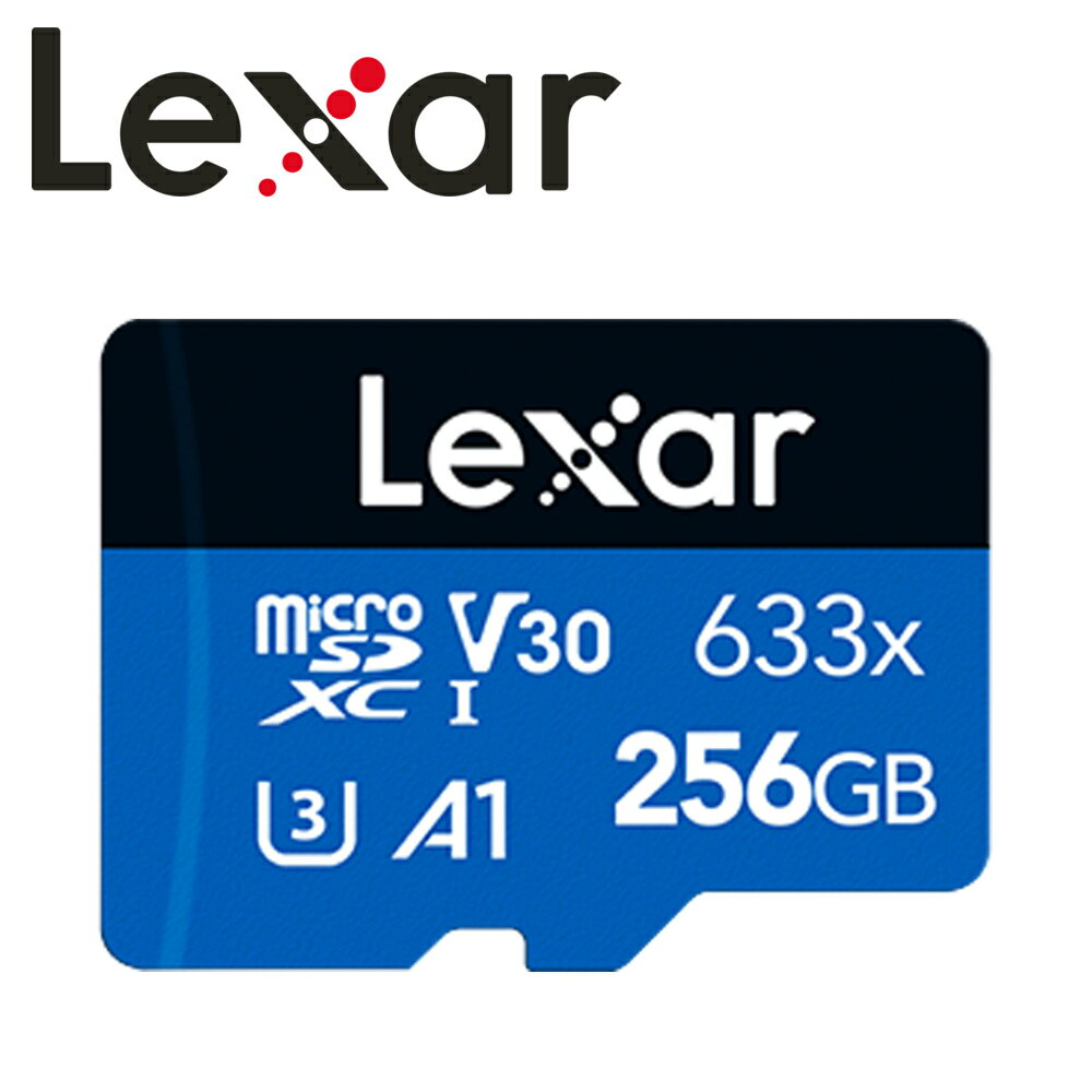 Lexar 雷克沙 256G microSDXC UHS-I A1 U3 V30 633x 記憶卡