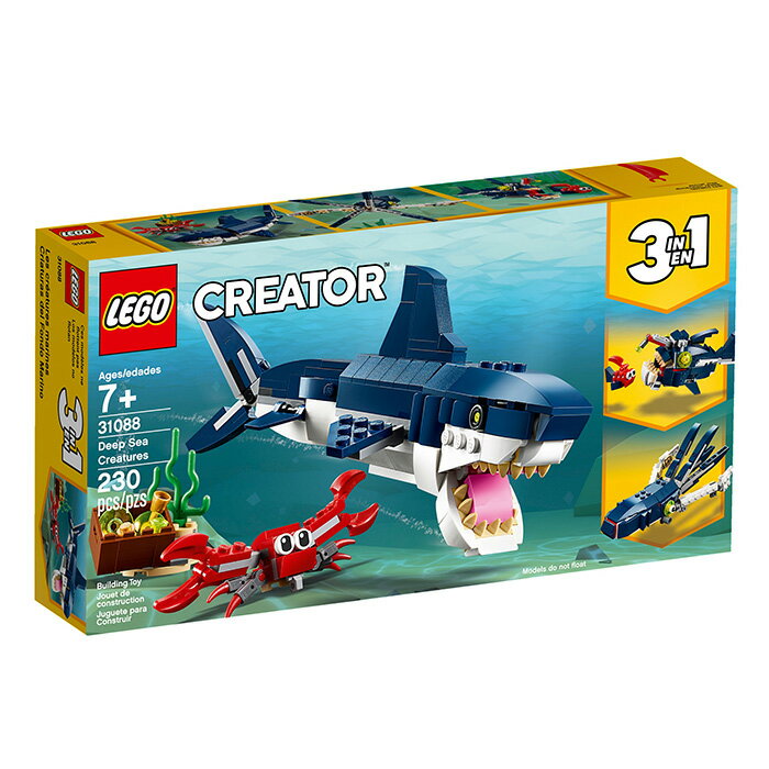 LEGO 樂高 Creator 創意系列 31088 深海生物 【鯊玩具Toy Shark】