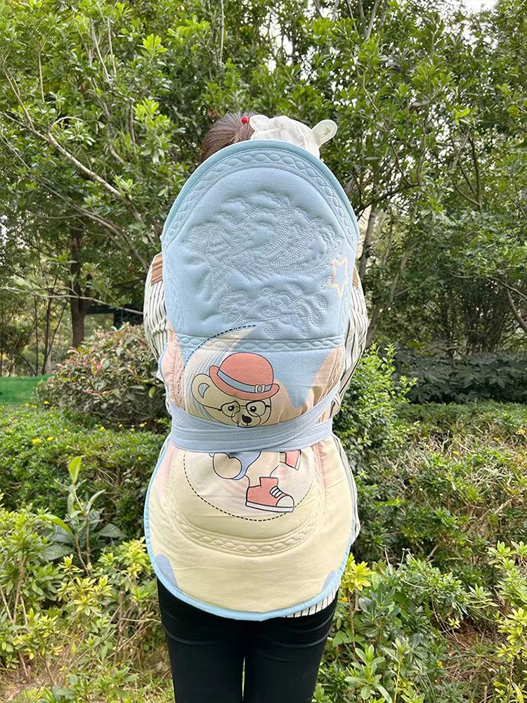 貴州嬰兒背帶云南傳統老式背孩子背巾外出簡易0至3歲寶寶背帶前抱