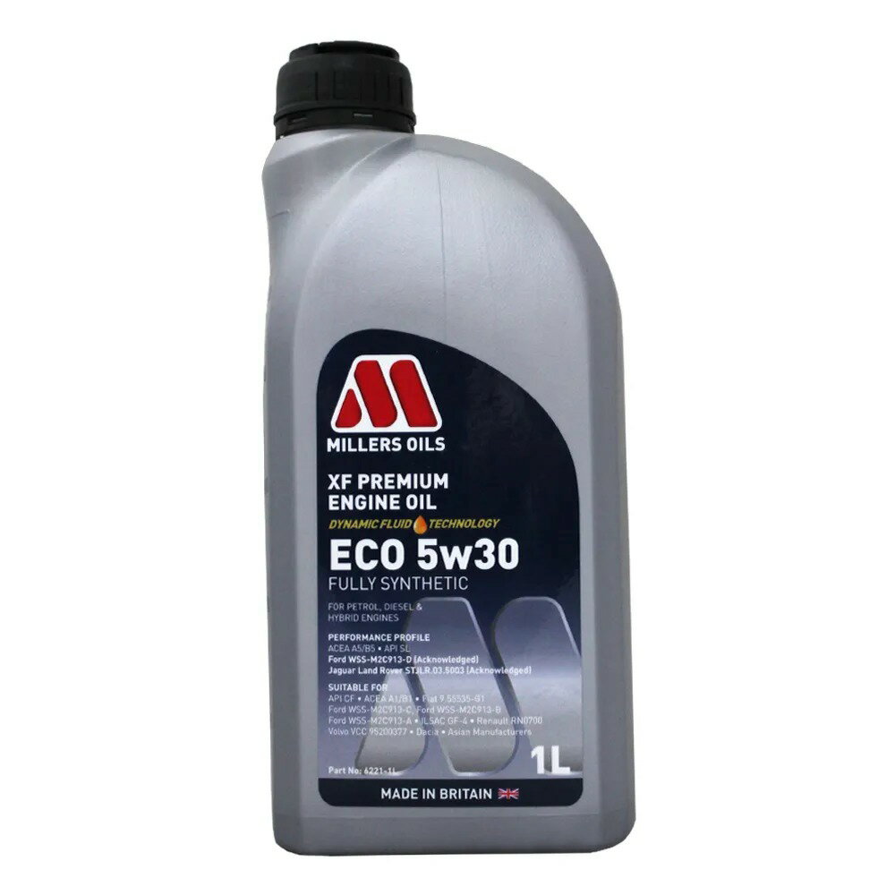 MILLERS XF PREMIUM ENGINE OIL ECO 5W30 #6221 全合成機油
