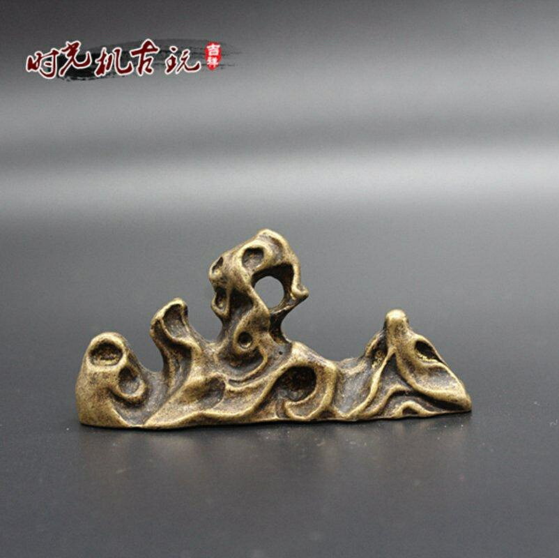 古玩雜項收藏仿古文房四寶筆架筆擱工藝品擺件