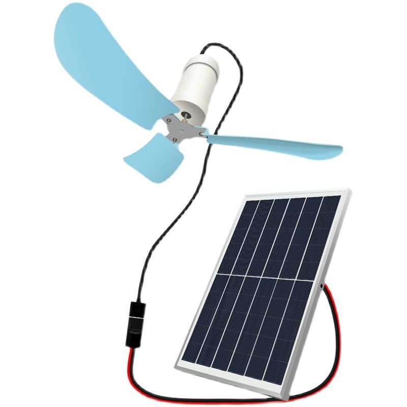 太陽能usb小吊扇 充電寶戶外多肉通風風扇 寵物植物學生小電扇 迷你