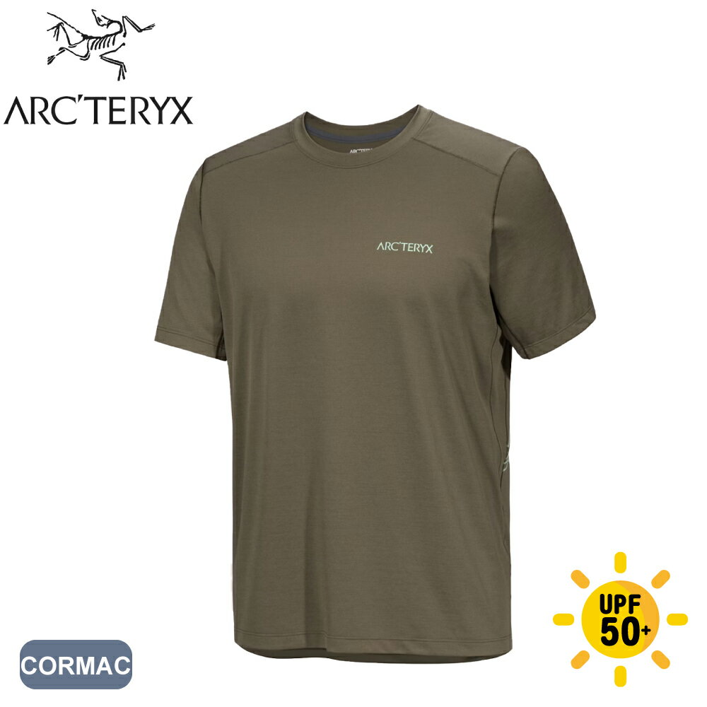 【ARC'TERYX 始祖鳥 男 Cormac Arc'Bird短袖T恤《龍紋雜綠/石綠》】X000009721/登山/排汗衫