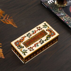 新古典復古經典花紋圖案玻璃首飾盒 秘魯進口手工制品飾品收納盒