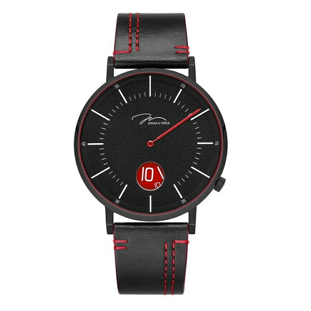 送禮首選★J&V 騎士系列皮帶腕錶41mm(Y02065-Q3.BBBLBR)  附提袋【全館滿額折價★APP下單點數4倍送】線上購買享_實體門市同步服務