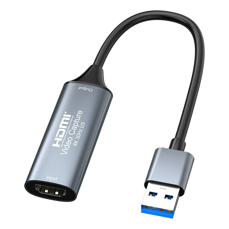 【新品上市】USB 3.0採集卡高畫質遊戲錄制直播HDMI轉USB3.0採集器4K影片MS2130