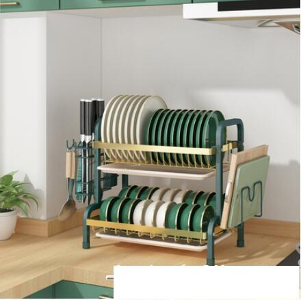 碳鋼碗架瀝水架晾放碗筷碗碟碗盤用品收納盒廚房置物架3層收納架