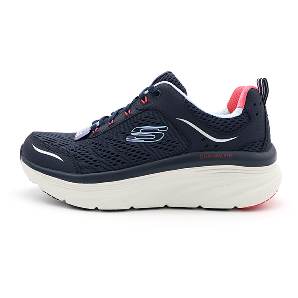 【最高折350】 Skechers D LUX WALKER 藍灰粉 網布 可機洗 休閒 運動 休閒鞋 女款 J2146【新竹皇家149023NVCL】