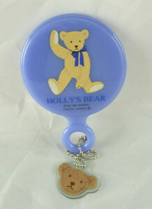 【震撼精品百貨】Holly's Bear 泰迪熊 巧妝鏡 藍紫 震撼日式精品百貨