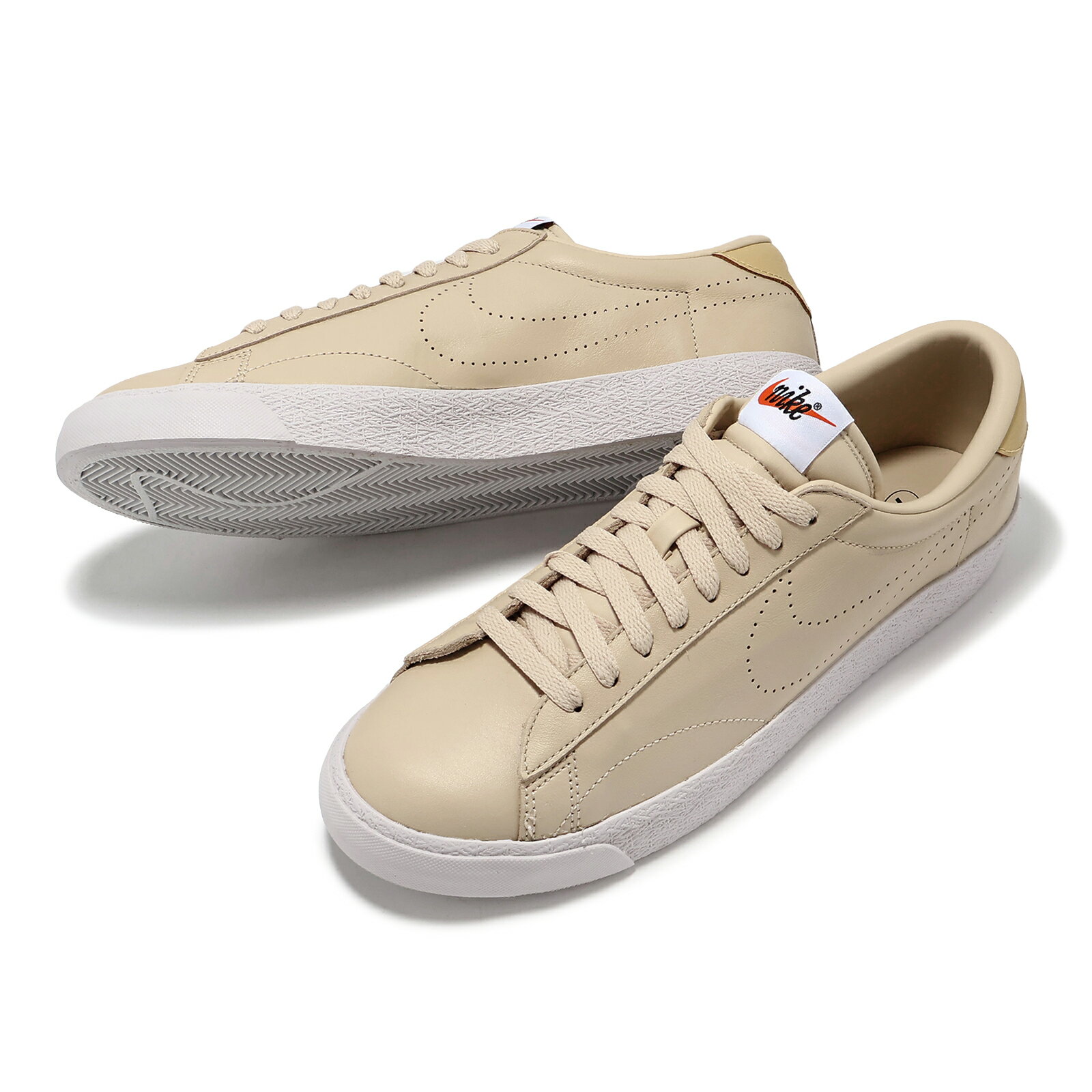 Nike 休閒鞋 Tennis Classic AC 男鞋 米白 低筒 皮革 復古 運動鞋 HM4648-110 6