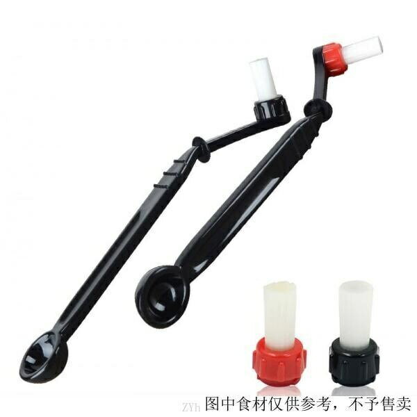 （咖啡用品與配件）咖啡機清潔刷衝煮頭意式半自動爐頭彎刷子加長手柄尼龍 ffbF