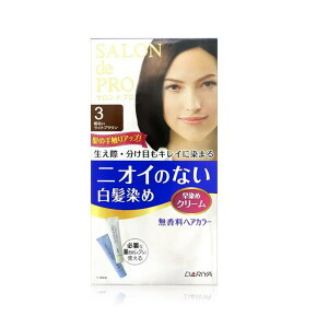日本DARIYA 塔莉雅 SALON de PRO 沙龍級染髮劑-3號明褐色