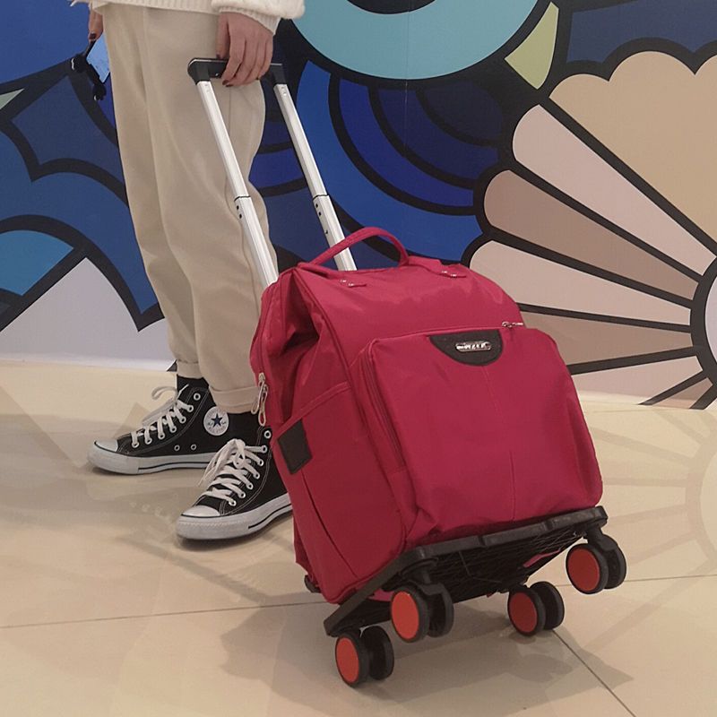 行李箱 行李包 旅行包 2022新款大容量出差旅游逛街雙肩背行李包 學生可折疊拉桿包 全館免運