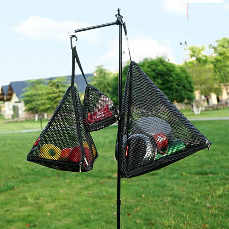 野營 餐具 ● 戶外 野餐餐具 雜物 曬網可折疊儲物 收納 網野營懸掛網置物籃掛網袋