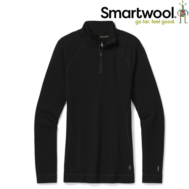 Smartwool Merino 250 女款 半門襟長袖美麗諾羊毛排汗衣 NTS250 SW016374 001 黑