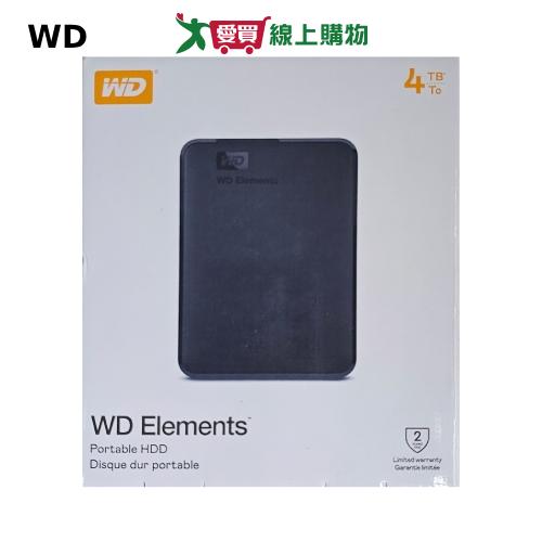 WD Elements 4TB 2.5吋行動硬碟【愛買】