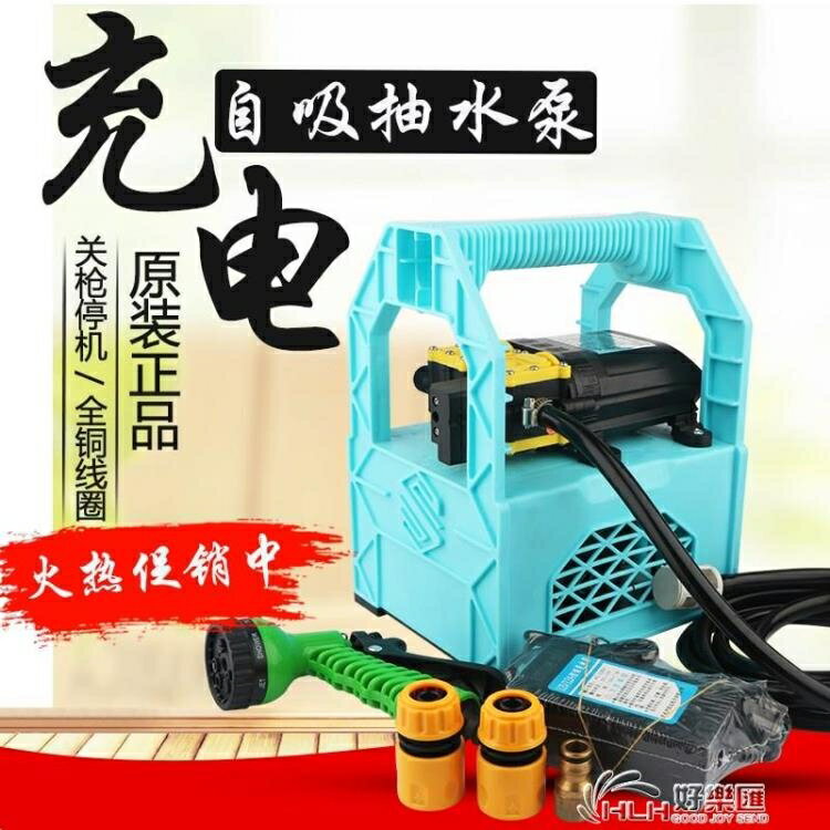 充電水泵便攜式家用戶外澆菜農用式抽水泵12v小型抽水機打藥泵 雙11全館免運
