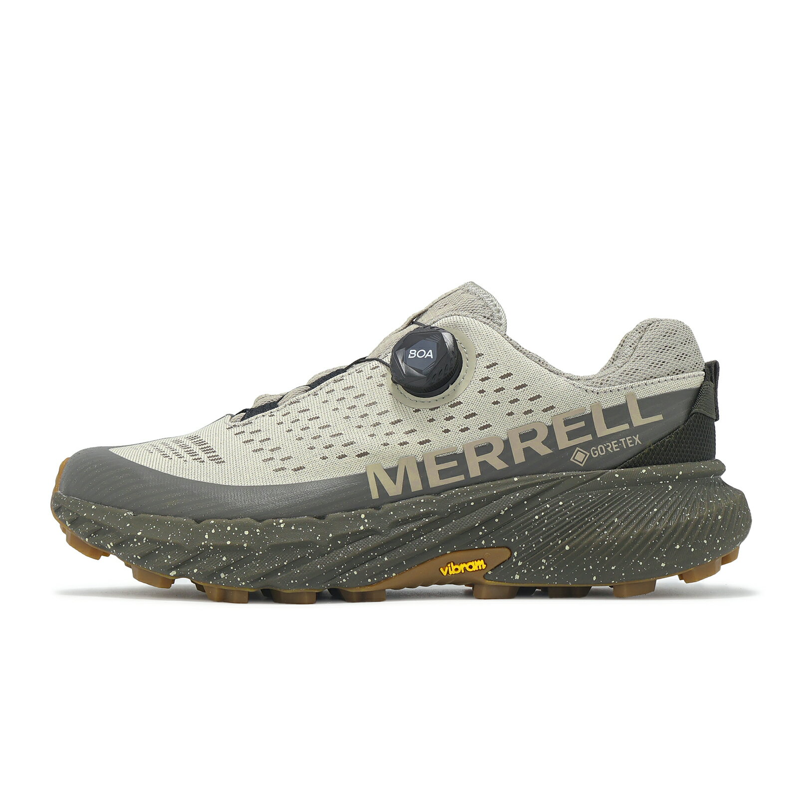 Merrell 越野跑鞋 Agility Peak 5 Boa GTX 男鞋 防水 灰 Boa旋鈕 郊山 運動鞋