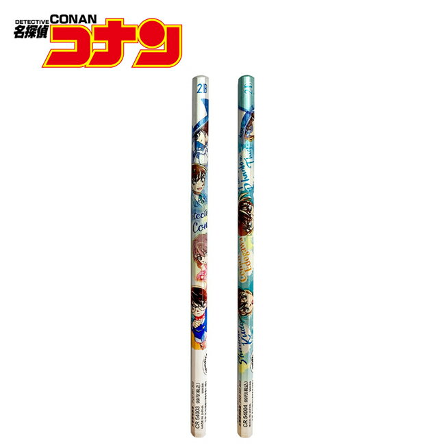 【日本正版】名偵探柯南 2B鉛筆 2入組 日本製 鉛筆 六角鉛筆 怪盜基德 灰原哀 工藤新一 - 454668