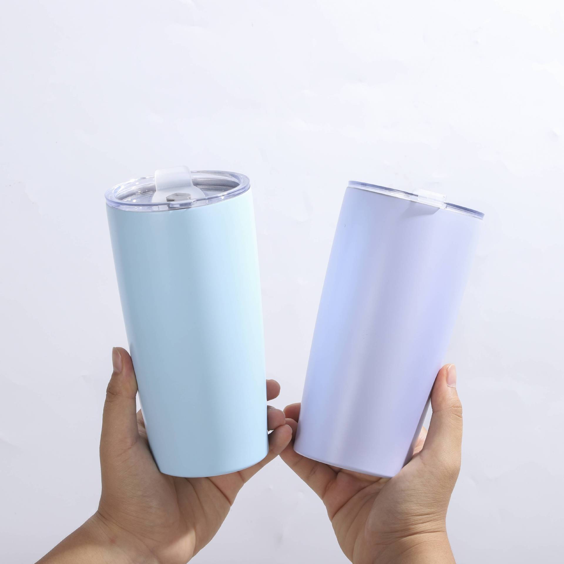 20oz汽車杯304不銹鋼保溫杯簡約牛奶杯吸管杯車載雙層咖啡杯【宜家良品百貨】