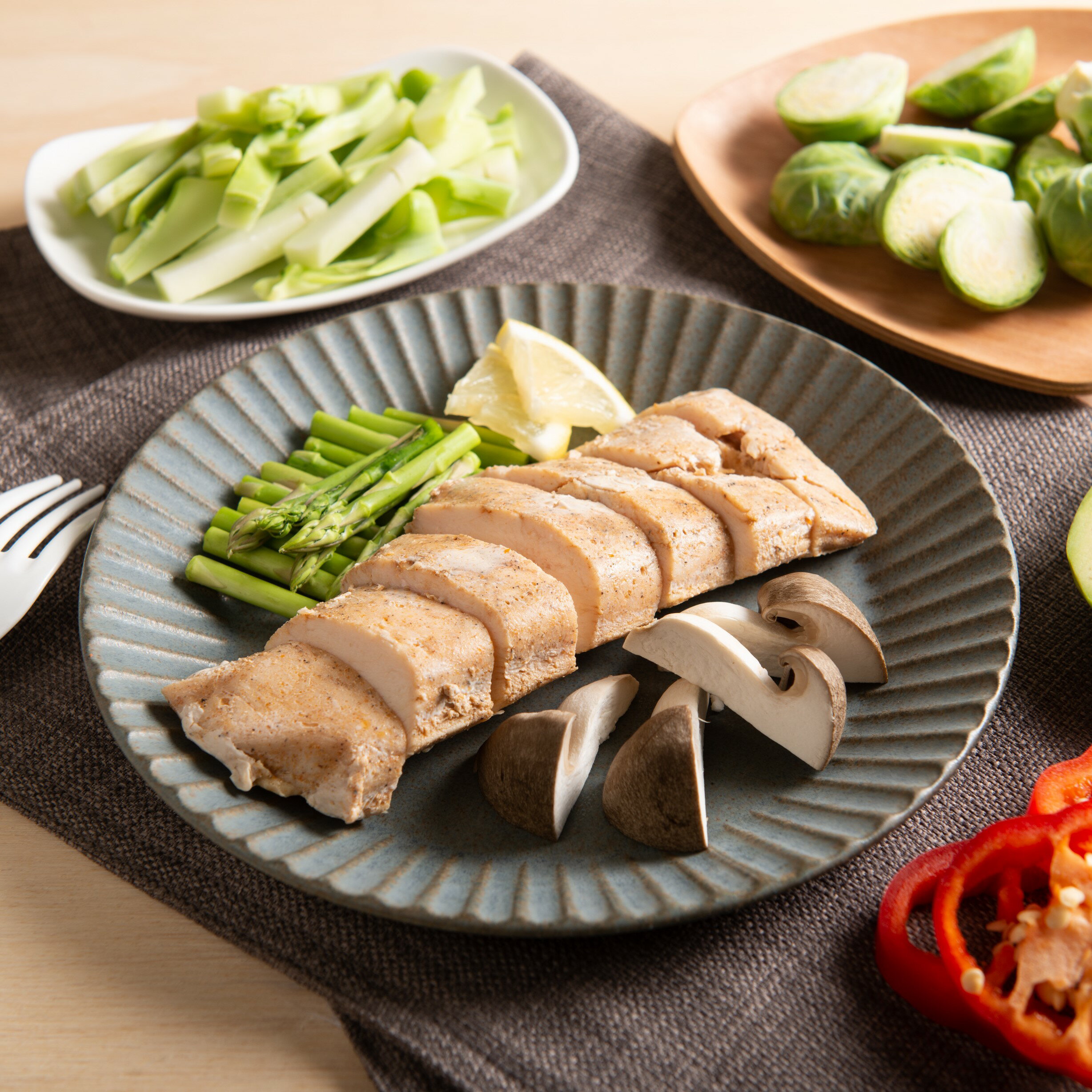 【月見山秘製雞肉】舒肥雞胸肉- BBQ口味(大份量180g/包)  舒肥雞胸肉-開袋即食
