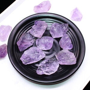 如鴻天然紫水晶原石擺件透礦物毛料魚缸裝飾石頭香薰擴香兒童寶石