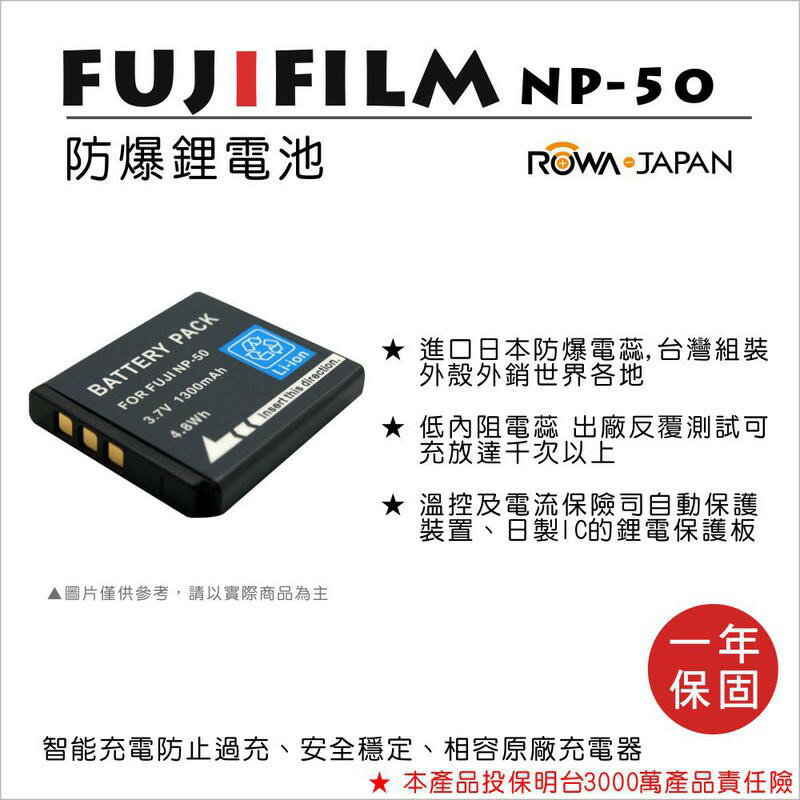 【eYe攝影】FUJI F50 F60 F70 F100 F200 F300 F550 F660 專用 NP50 電池