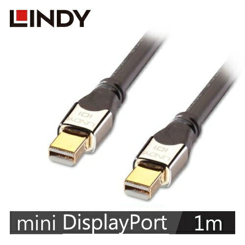 【LINDY 林帝】MINI DISPLAYPORT 1.3版 公 TO 公 傳輸線 1M 41541【三井3C】