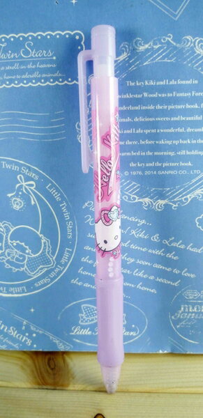 【震撼精品百貨】Hello Kitty 凱蒂貓~KITTY原子筆-珠寶圖案-紫色