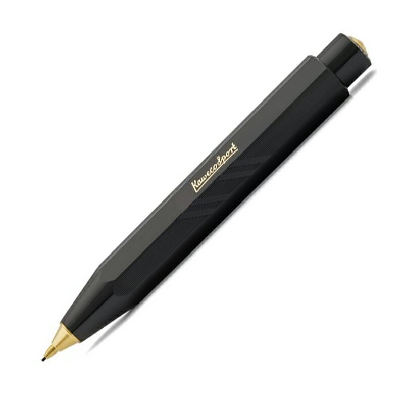 預購商品 德國 KAWECO CLASSIC Sport Guilloche 系列 0.7mm 自動鉛筆 黑色 4250278603939 /支