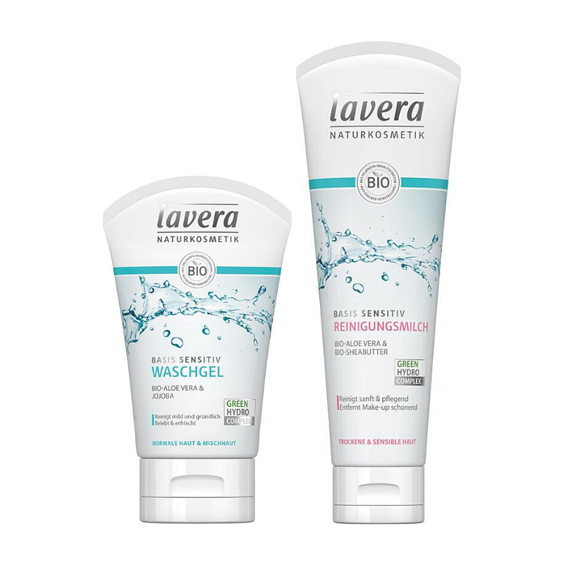 德國 Lavera 基礎溫和卸妝洗臉系列 洗面膠125ML 卸妝乳液125ML 附發票【心心哈德】現貨 全館499超取免運｜全場下殺★滿額再享折扣