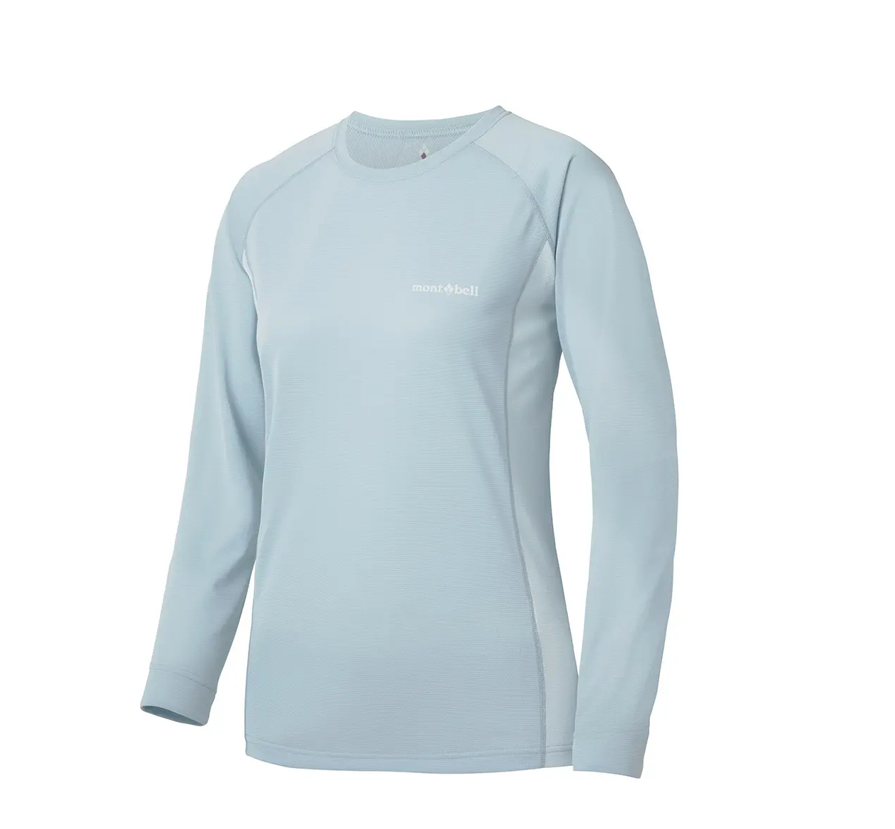 【【蘋果戶外】】mont-bell 1114630 LBL 淺藍【女款】COOL L/S 酷涼長袖排汗衣 WICKRON 短袖排汗衣 排汗T恤 機能衣
