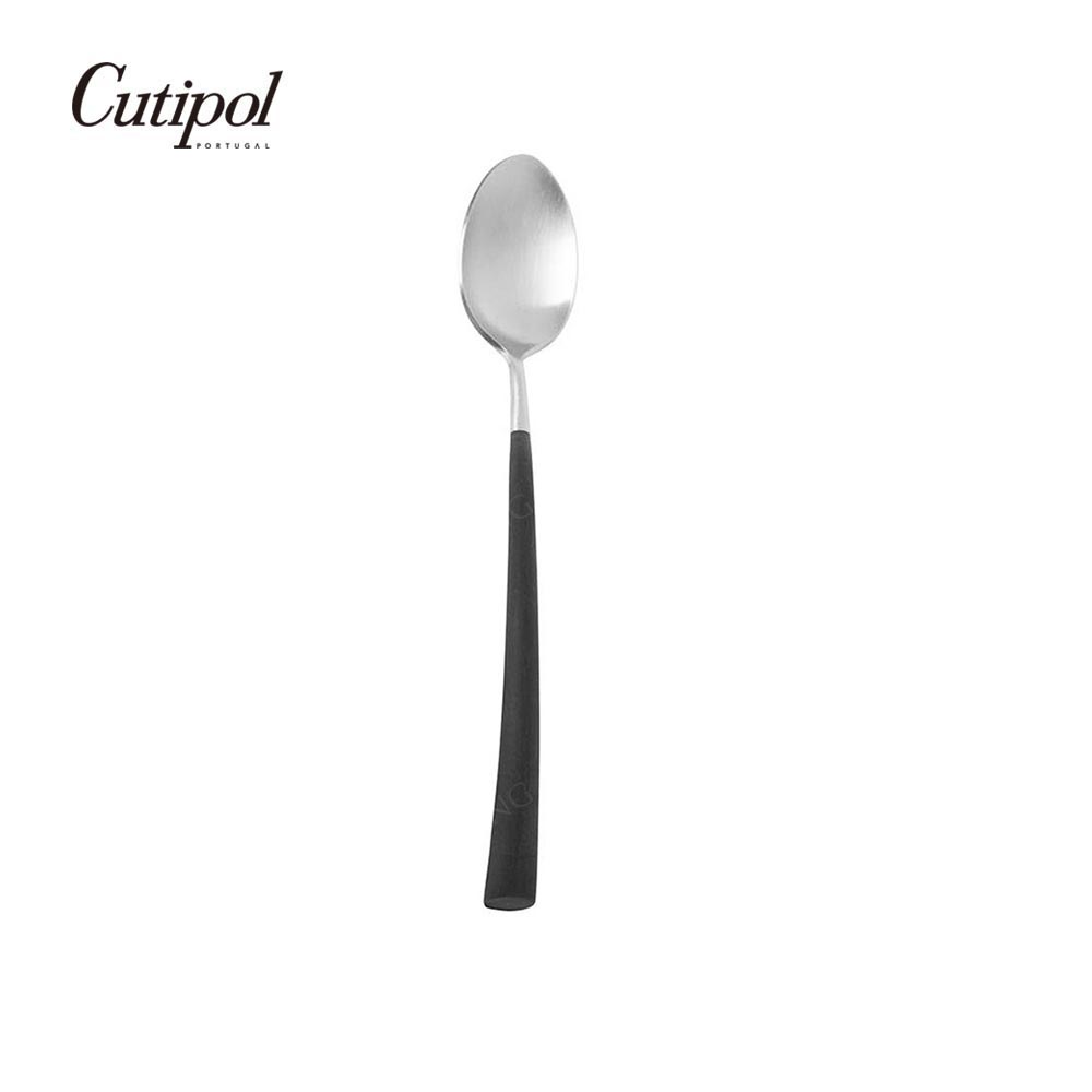 葡萄牙 Cutipol NOOR系列個人餐具-18cm點心匙(黑銀)