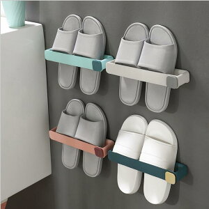 浴室拖鞋置物架 免打孔掛壁式鞋架多層節省空間置物衛生間掛鉤