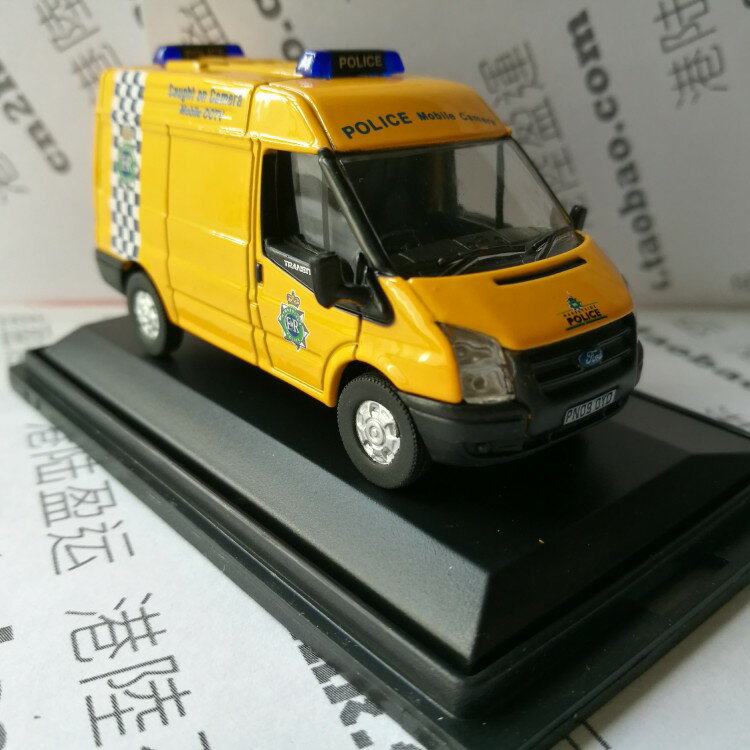 OXFORD默西塞德福特Transit警車模型快相移動測速車合金比例76