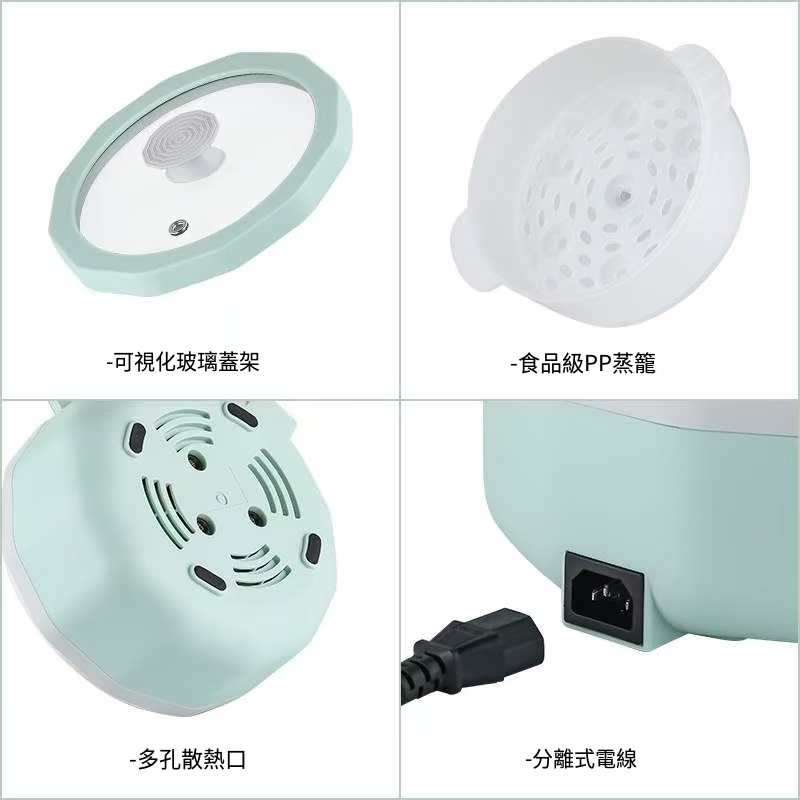 新款電熱鍋煮面鍋禮品單人多用不沾電鍋110V電煮鍋 1
