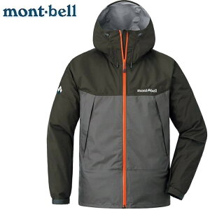Mont-Bell 登山雨衣/風雨衣/防水透氣外套 1128635 Thunder Pass GM/GY 男 深灰/灰