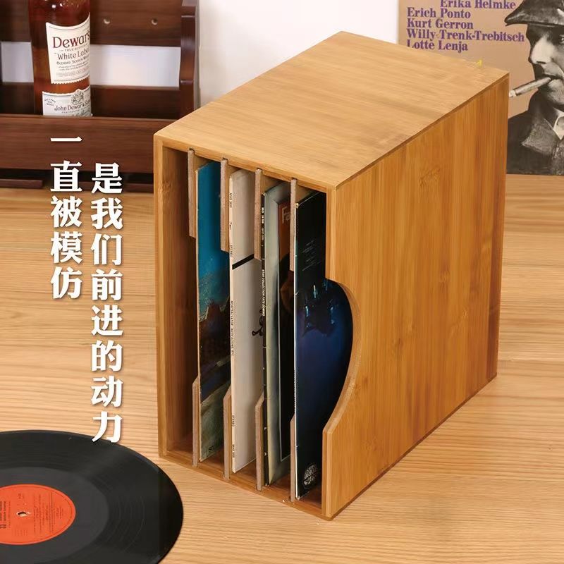 開發票 CD/DVD整理櫃 黑膠唱片收納架LP唱片收納箱CD收納架桌面置物架廠家直銷S065公司貨快速出貨