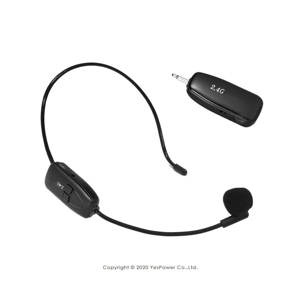 G01 2.4G單頻道頭戴手持2用無線麥克風 超輕設計配戴舒適/靈敏度高全方位收音/拆卸攜帶方便/鋰電池充電式