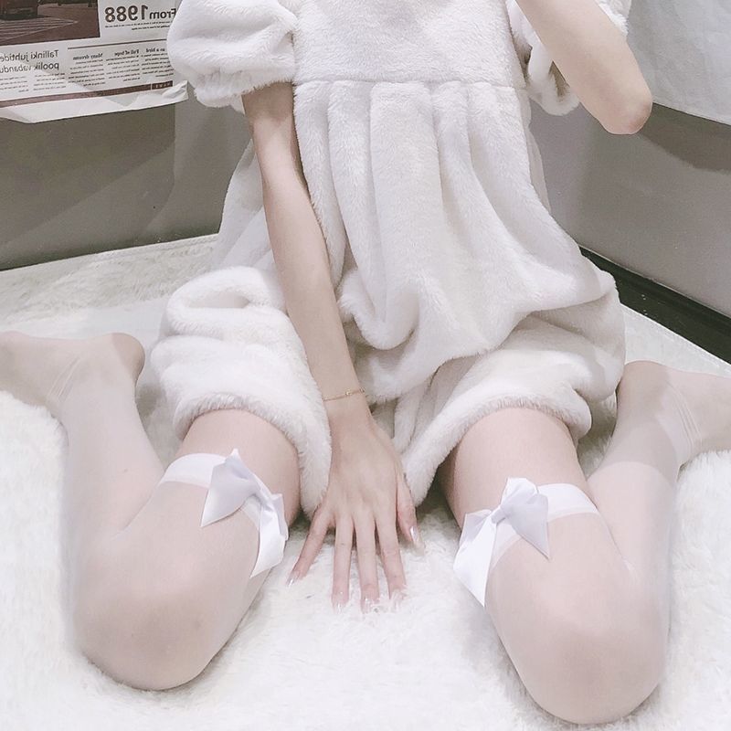 白色小腿襪子女超薄夏季半筒jk日系ins潮夏天薄款中長筒水晶絲襪