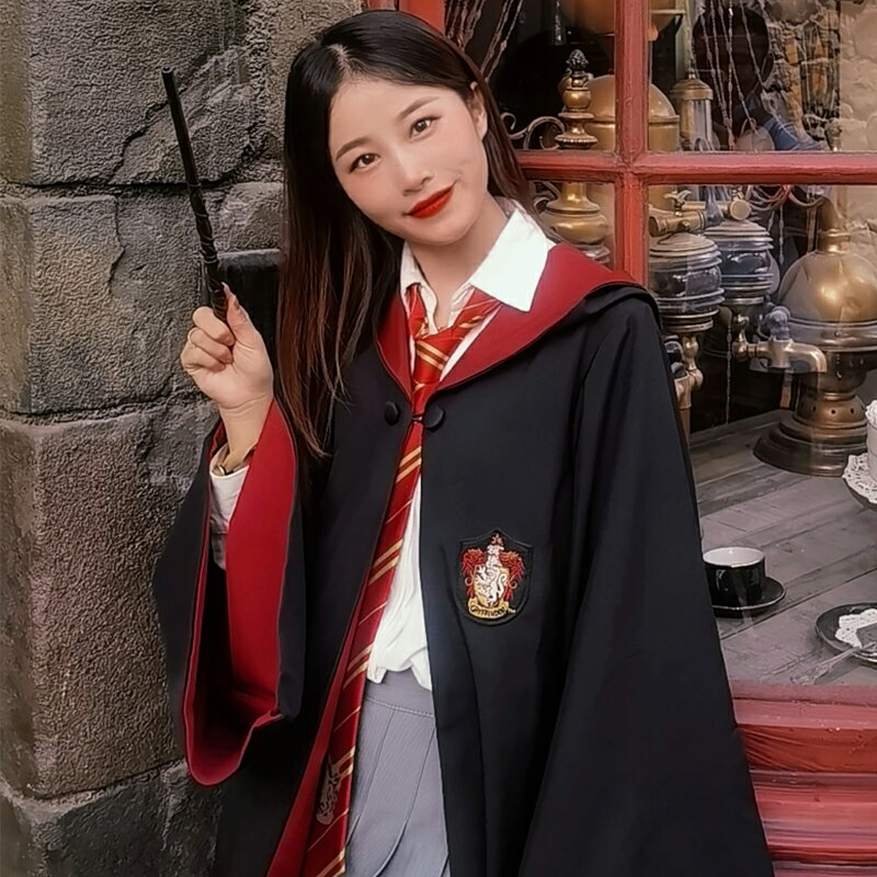 哈利cos魔法袍波特衣服裝聯名周邊蛇院學院哈迷校服披風斗篷領帶
