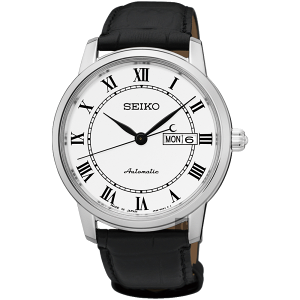 SEIKO 精工錶-指定商品-Presage 羅馬經典機械腕錶 4R36-04E0C(SRP761J2)-40mm-白面皮革【刷卡回饋 分期0利率】