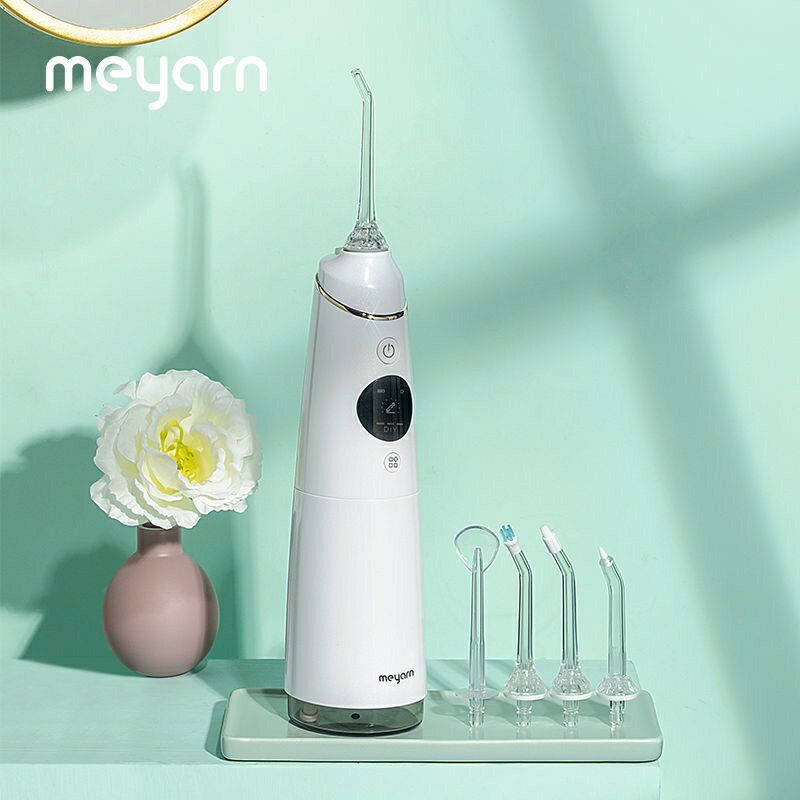 meyarn家用衝牙器電動便攜式口腔清潔牙結石小型牙齒縫正畸清洗用