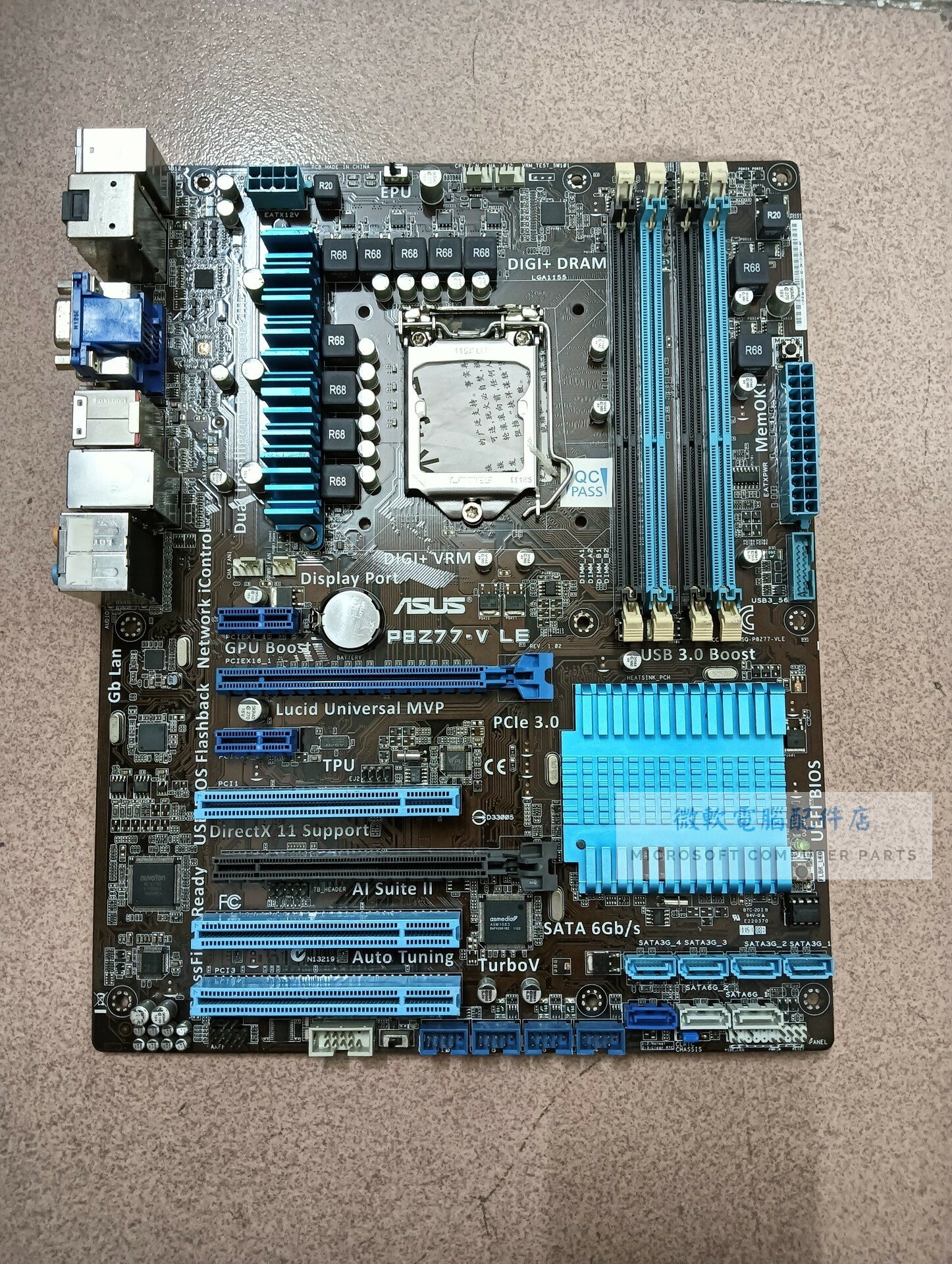 華碩 P8Z77-V LE 主機板 Z77 二手 DDR3 LGA1155 ATX 大板 如圖 品質保障